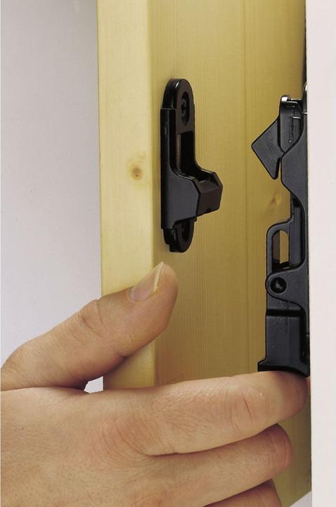 Actual product image Maco RUSTICO door shutter bracket for wall mounting, wall distance 35 mm, black (1 pcs.)