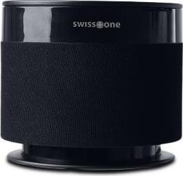Actual product image swisstone Dotbox 1 black speaker for Amazon Echo Dot built-in battery for cordless operation 360° So... (8 h, Rechargeable battery operated)