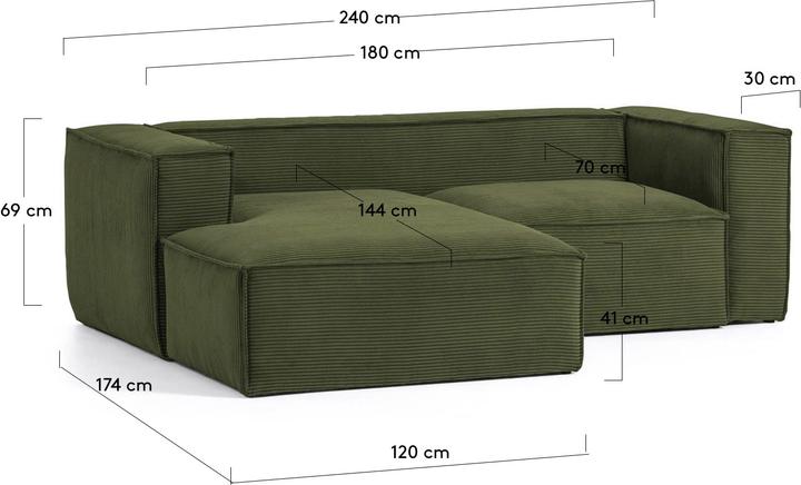 Image du produit Kave Home Blok (Canapé d'angle, 3 places)
