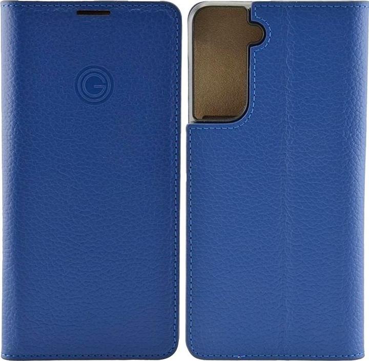 Image du produit Mike Galeli Couverture du livre en cuir véritable Marc true blue (Samsung Galaxy S21+)