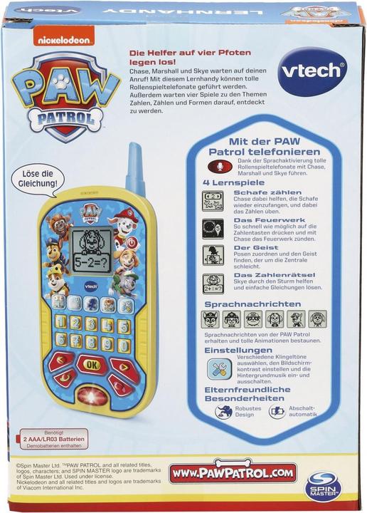 Actual product image VTech PAW Patrol Learning Mobile Phone (German)