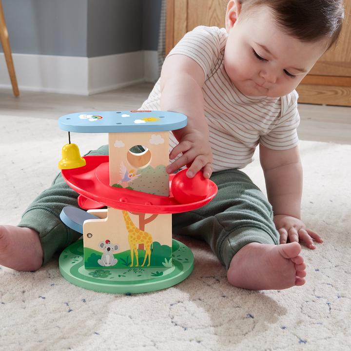 Actual product image Fisher-Price Animal world ball track made of wood