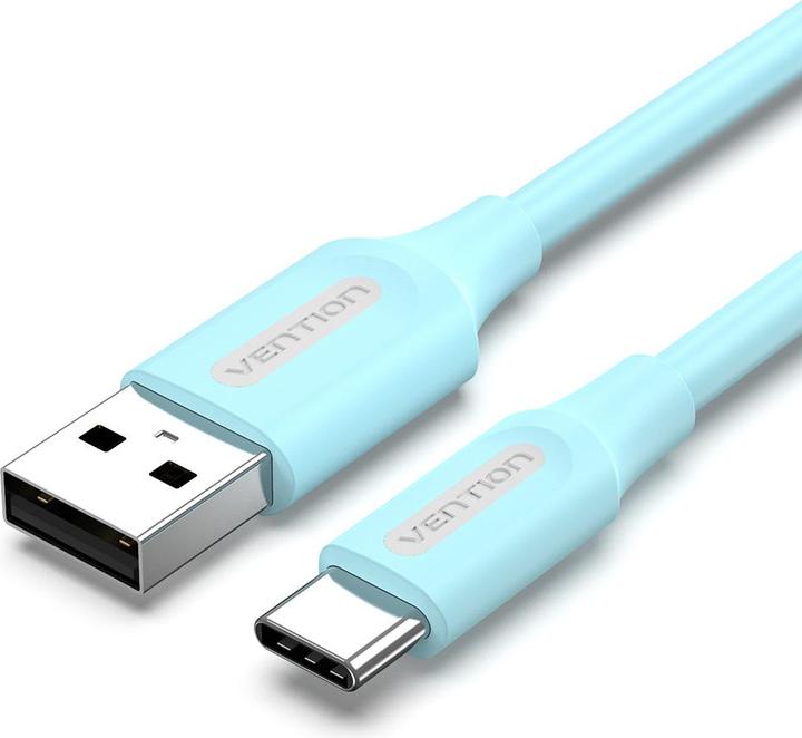 Actual product image Vention USB 2.0 A to USB-C 3A cable 1.5m COKSG light blue (1.50 m, USB 2.0)
