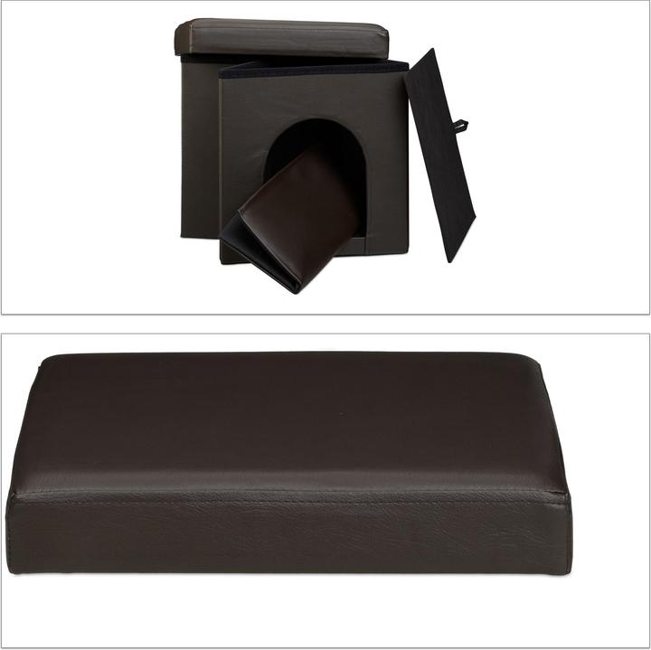 Actual product image Relaxdays Dog Box Seat Stool