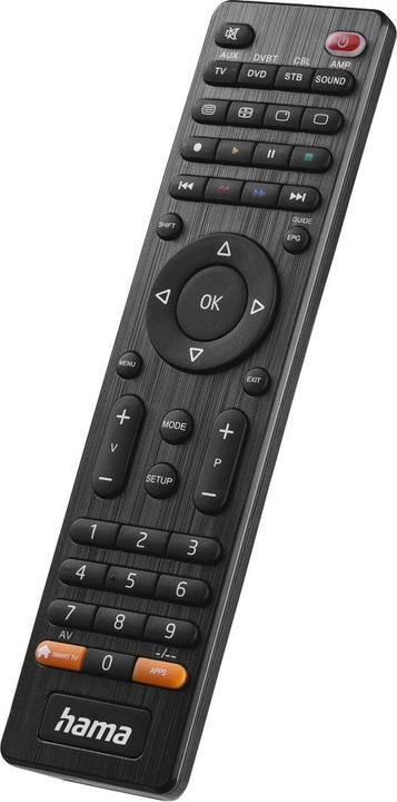 Produktbild Hama Universal-Fernbedienung TV, Infrarot, für 8 Geräte, mit App-Taste (Universal Fernbedienung, Infrarot)