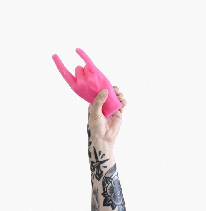 Actual product image Candle Hand You Rock (1 pcs.)