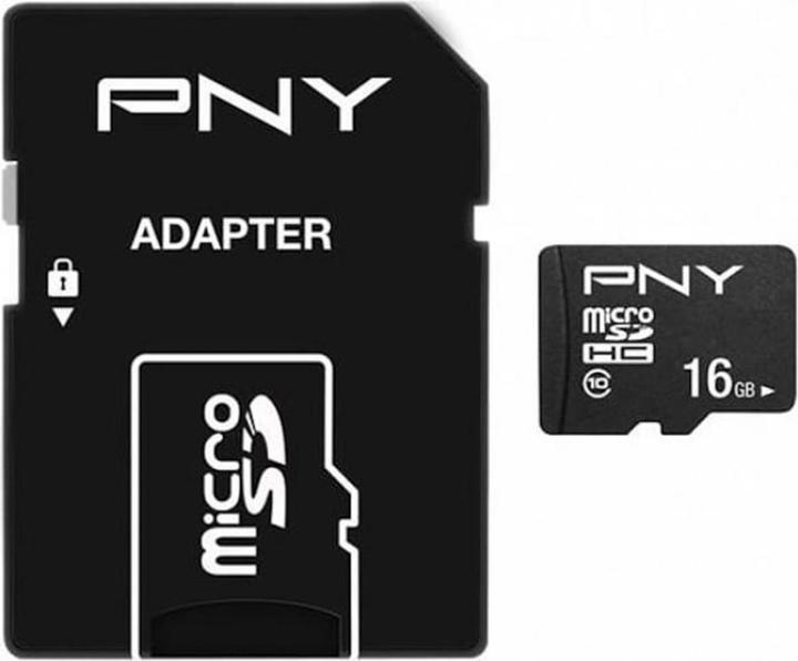 Image du produit PNY Performance Plus avec adaptateur (16 Go, microSDHC, U1, UHS-I)