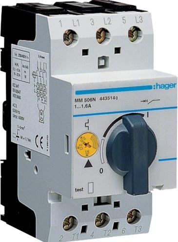 Image du produit Hager Disjoncteur moteur 1,0-1,6A MM506N