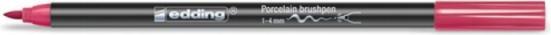 Produktbild Edding Porzellanmalstift Brushpen (Karminrot, 4 mm, 1 x)
