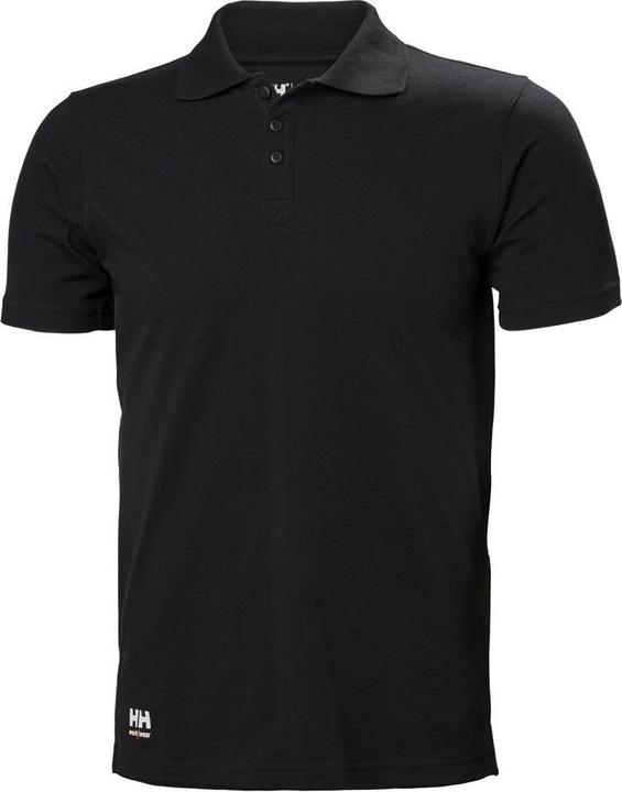 Helly Hansen Workwear Marškinėliai HELLY HANSEN Manchester Polo, juodi L (L)