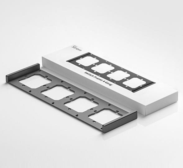 Actual product image Sonoff Quadruple Mounting Frame for Installing M5-80 Wall Switches