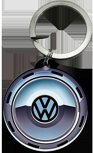 Immagine prodotto Nostalgic-Art Merchandising Portachiavi VW Wheel Ø 4 cm, 1 pezzo, Multicolore
