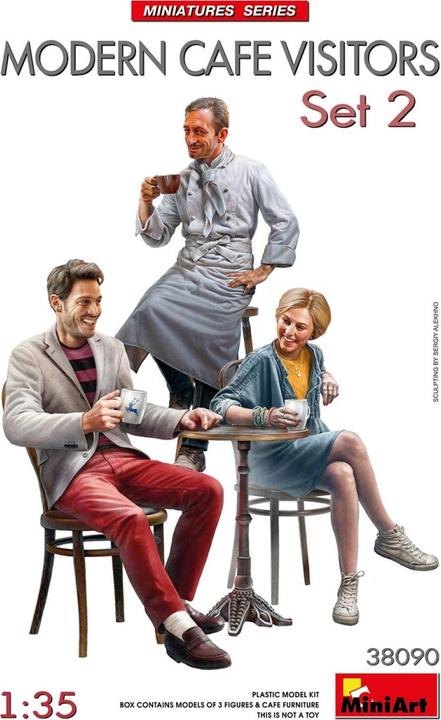 Immagine prodotto 1:35 Cameriere e visitatore del caffè - Set 2
