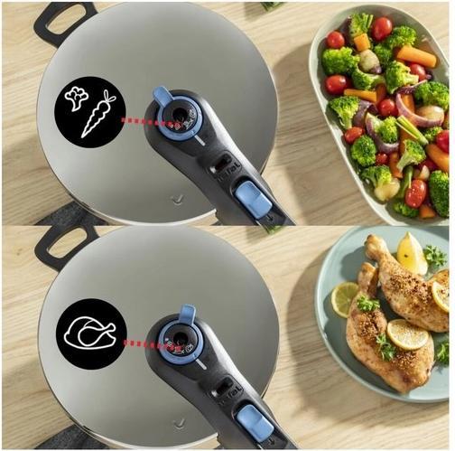 Produktbild Tefal P2584301 Secure (22 cm, Dampfkochtopf, Kochtopf, Edelstahl)