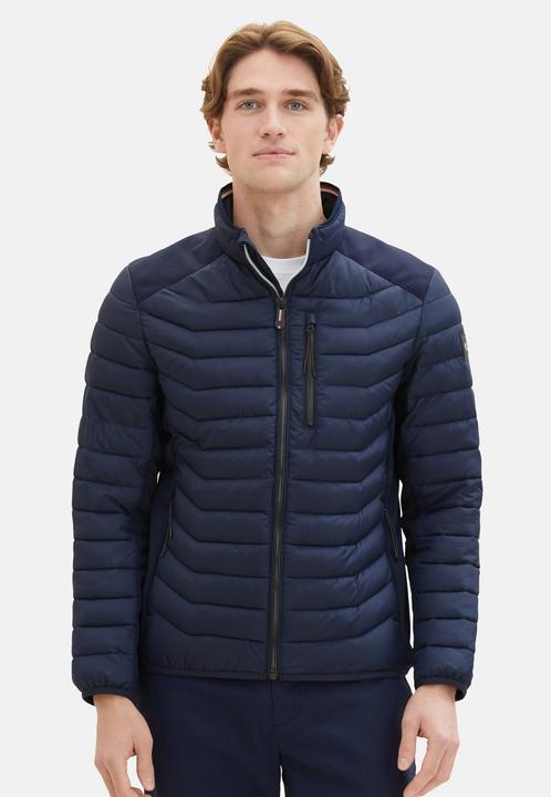 Immagine prodotto Tom Tailor Giacca Giacca trapuntata con collo alto e tasche con zip (M)