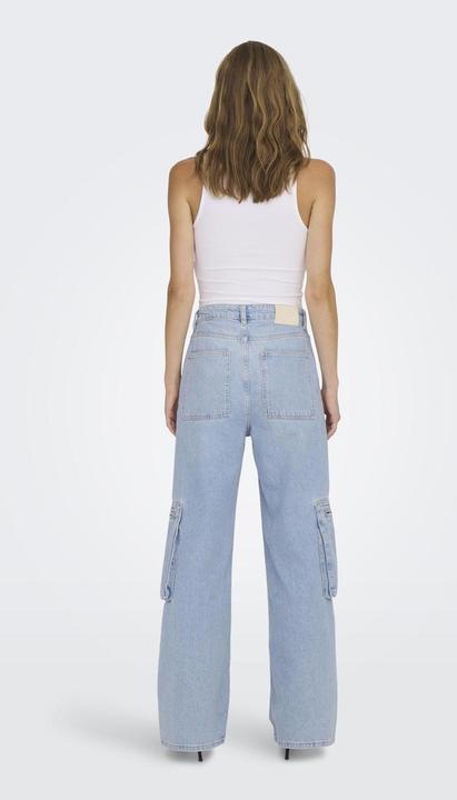 Actual product image Only ONLHOPE EX HW WIDE CARGO DNM CRO Loose Fit Jeans (31)