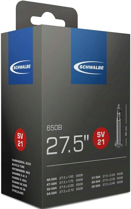 Actual product image Schwalbe Sv21 (Presta (SV), 27.5", 40 mm)