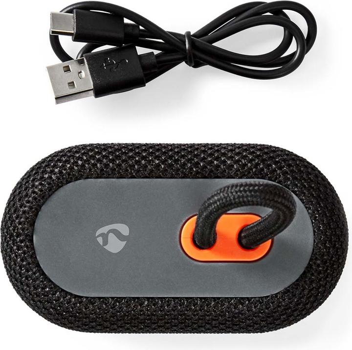 Actual product image Nedis Bluetooth Speaker, 7W - Black (7 h, Rechargeable battery operated)