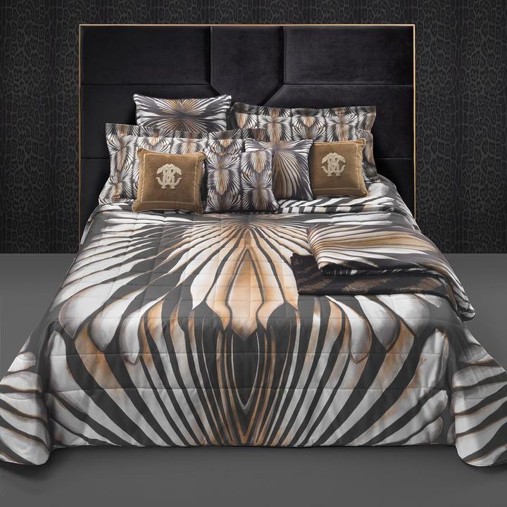 Immagine prodotto Roberto Cavalli Biancheria da letto Mako satin Tigresse marrone (Set di biancheria da letto, 135x200 cm + 80x80 cm)