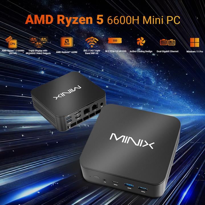 Actual product image Minix NR660 (AMD Ryzen 5 6600H, 16 GB, 512 GB)