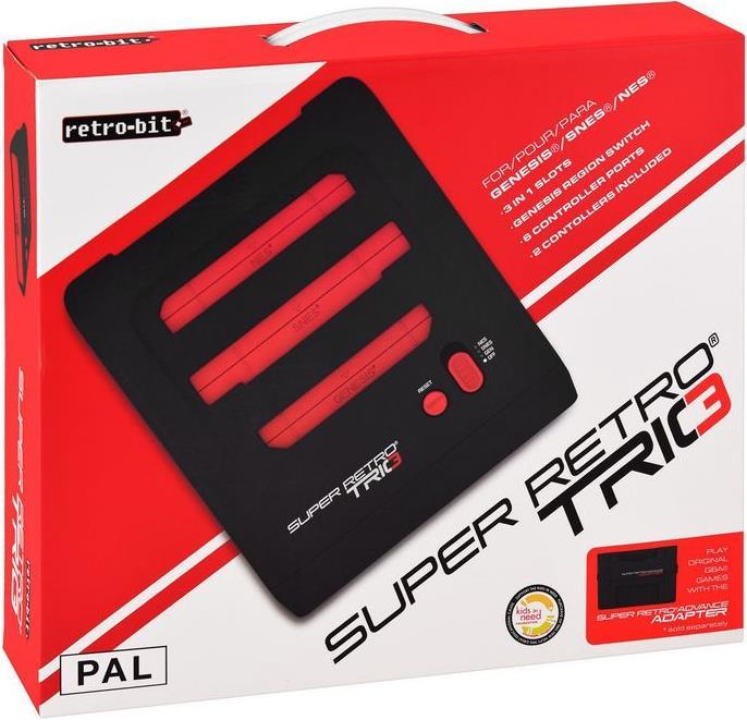 Immagine prodotto Super Retro TRIO - Console PAL con 2 controller (NES/SNES/MD)