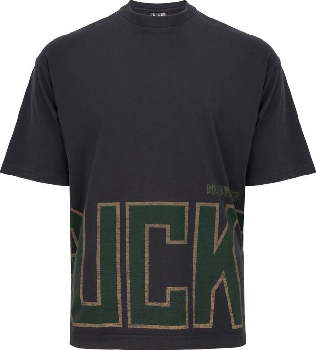 New Era Oversized Shirt - WASHED Milwaukee Bucks - L (L)
