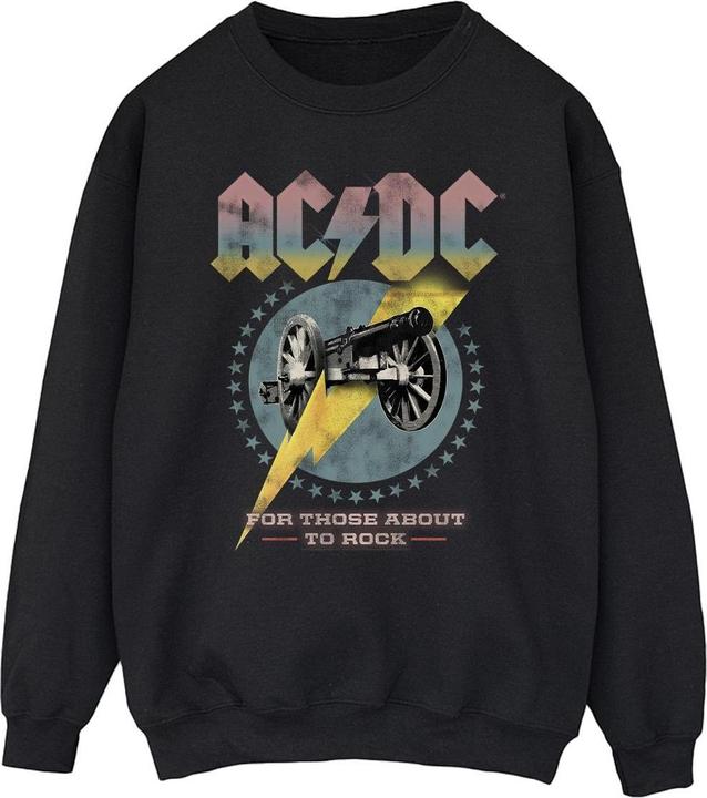 Produktbild AC/DC Mens For Those About To Rock Sweatshirt aus Baumwolle (M)