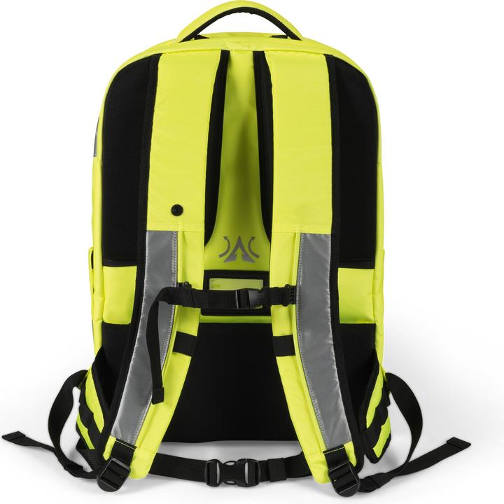 Produktbild Dicota Rucksack Hi-Vis 32 - 38 Liter - gelb (38 l)