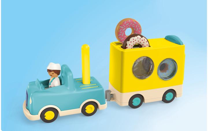 Image du produit Playmobil Verrückter Donut Truck mit Stapel- und Sortierfunktion (71702, Playmobil Junior)