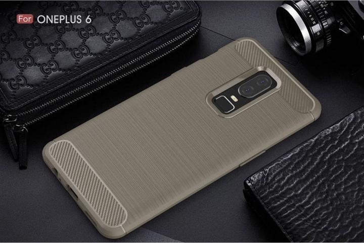 Produktbild König Design OnePlus 6 Hülle Case Handy Cover Schutz Tasche Schutzhülle Bumper Schale Grau (OnePlus 6)