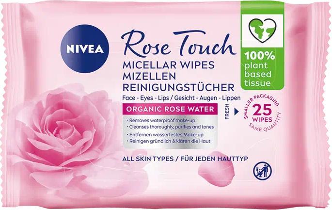Image du produit NIVEA Lingettes nettoyantes à l'eau de rose (Chiffons de nettoyage)
