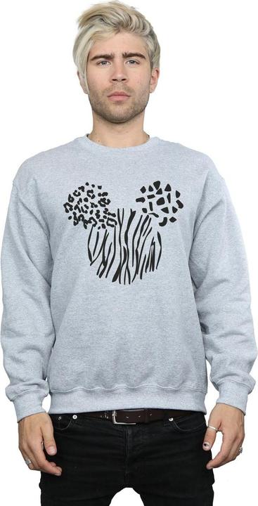 Actual product image Disney Mens Mickey Mouse Animal Sweatshirt (S)