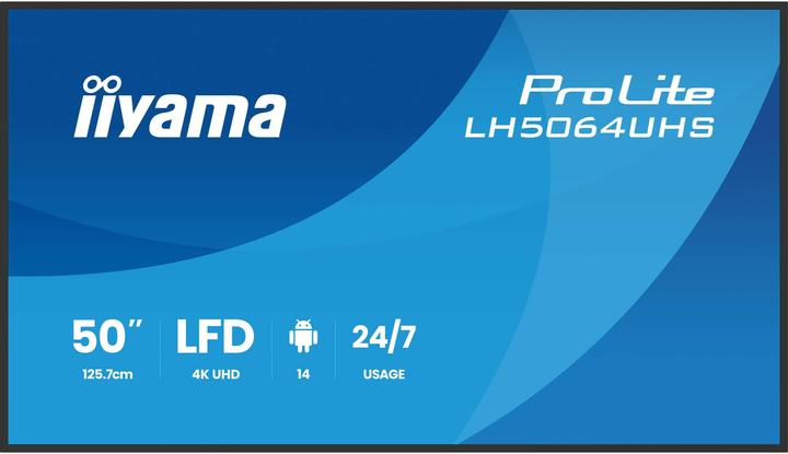 Produktbild iiyama 139.0cm(55") LH5564UHS-B1AG 16:9 2xHDMI+USB-C (Speditionsversand) (3840 x 2160 Pixel, 55")