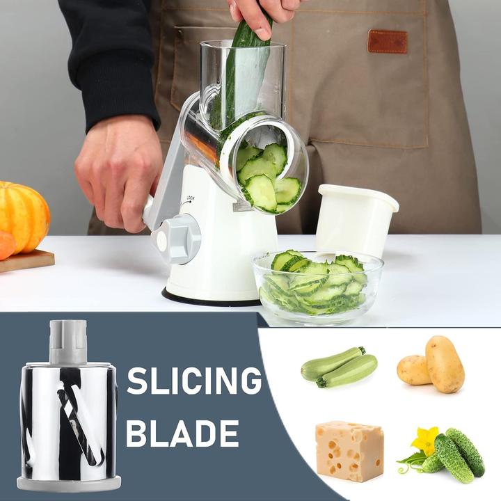 Actual product image Wuciray Trommelreibe mit 3 Trommelblättern