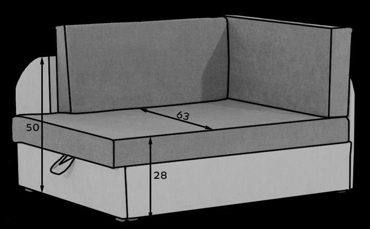 Actual product image ELTAP Rosa (2 person sofa, Sofa bed)