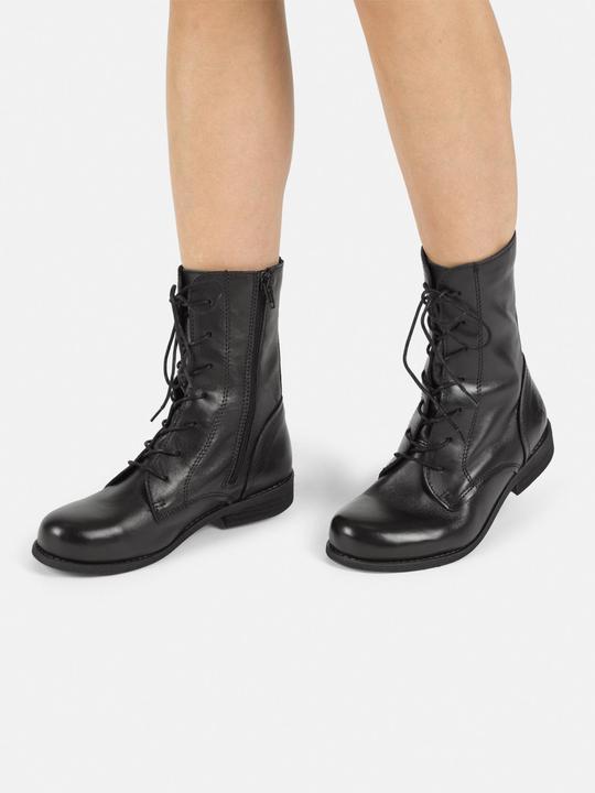Produktbild Felmini Wide Fit W103 Schnürstiefel aus echtem Leder, mit Innenreissverschluss und niedrigem Absatz. (37)