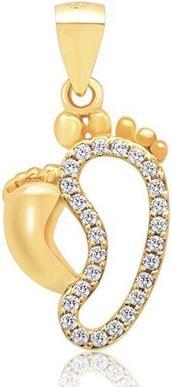 Moiss Gold-plated sterling silver pendant with zircons Imprints P0001540