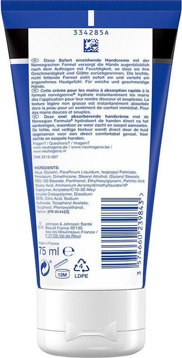 Produktbild Neutrogena Sofort einziehend (75 ml)