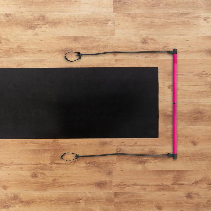 Productafbeelding Relaxdays Bâton de Pilates + bandes de résistance (0.97 m)