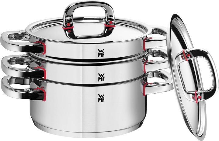 Produktbild WMF Bratentopf PREMIUM ONE silberfarben (20 cm, Bräter + Schmortopf, Kochtopf, Edelstahl)