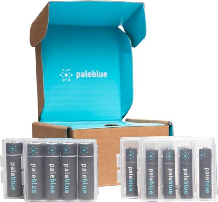 Immagine prodotto Pale Blue Kit di sostenibilità USB-C (confezioni da 2AA e 2AA) (16 pz., AA, AAA, 1560 mAh)