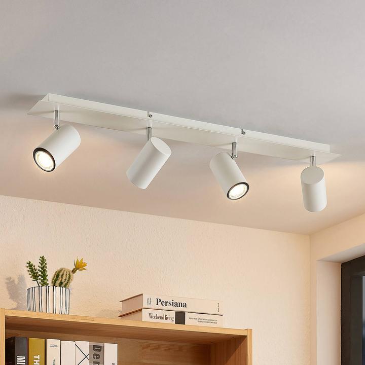 Produktbild Lindby Joffrey Deckenstrahler, 4-fl., 80 cm, weiss (GU10)