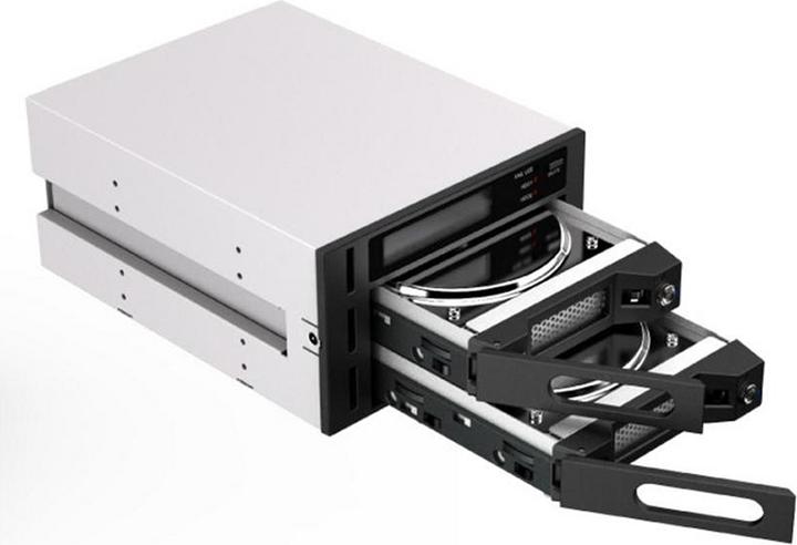 Actual product image Raidon iR2622 internal RAID 0/1 2x 8.89cm 3.5inch SATA HDD up to 6Gbit/s Hot Swap Plug + Play Aluminum... (2.5", 3.5")