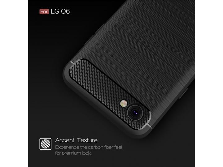 Produktbild Screenguard LG Q6 Hülle Carbon Brushed Soft TPU (LG Q6)