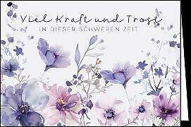 Produktbild Edition Gollong Doppelkarte / Viel Kraft und Trost (Blumen) / quer