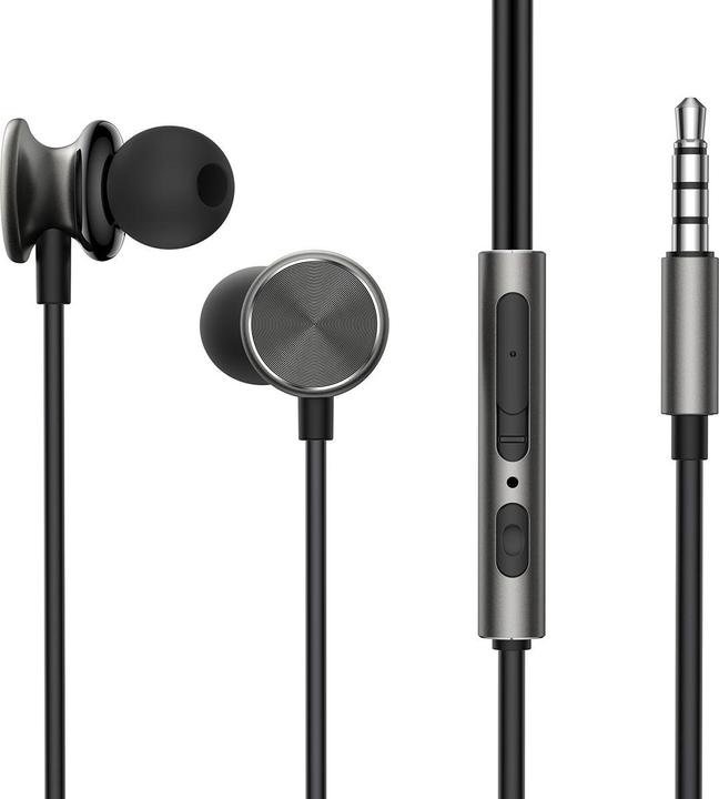 Produktbild Joyroom JR-EW03 Wired Series In-Ear Metal Wired Earbuds-Dark Gray (Kabelgebunden)