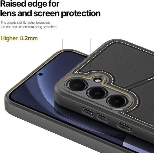 Productafbeelding Dux Ducis Rafi II-serie Samsung Galaxy S25 Plus hoesje - Zwart (Samsung Galaxy S25+)