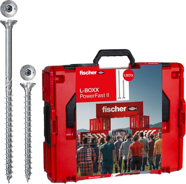 Produktbild Fischer PowerFast II L-Boxx 102 (1.801) (1801 Schrauben pro Stück)