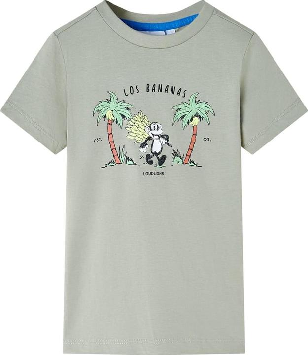 VidaXL Kinder-T-Shirt Helles Khaki 92,Material: 100 (92)