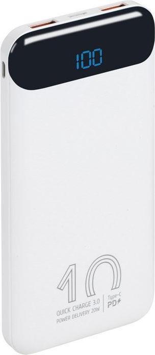 Rivacase Rivapower VA2540 white (10000 mAh, 12 W, 37 Wh)